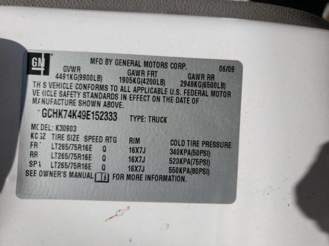 Photo 10 from auction – 2009 CHEVROLET SILVERADO with VIN 1GCHK74K49E152333