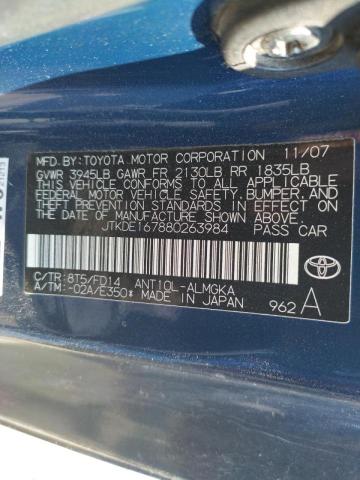Photo 10 from auction – 2008 SCION TC with VIN JTKDE167880263984
