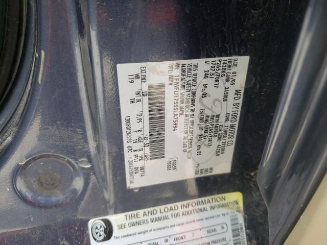 Photo 10 from auction – 2005 FORD EXPEDITION with VIN 1FMFU17555LA75994