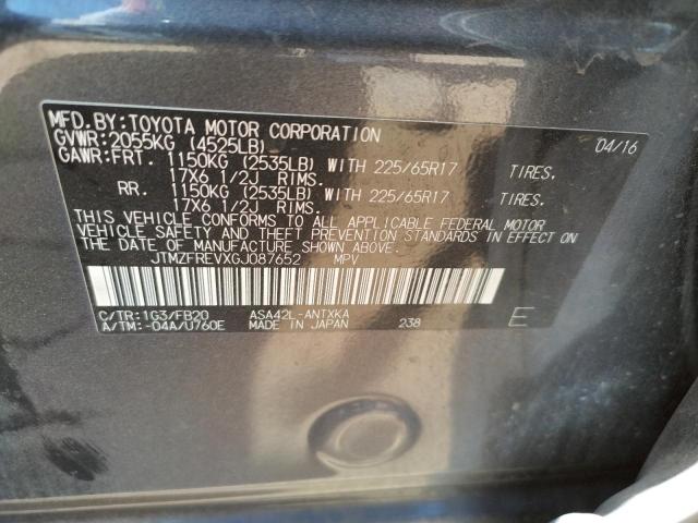 Photo 10 from auction – 2016 TOYOTA RAV4 LE with VIN JTMZFREVXGJ087652