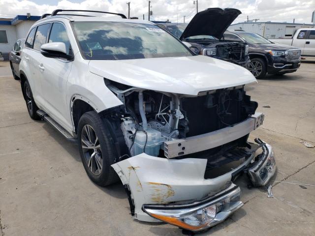 TOYOTA HIGHLANDER 2016 with VIN 5TDKKRFHXGS160429 - Photo from auction