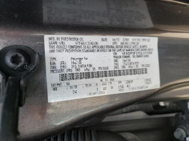 Photo 10 from auction – 2013 FORD FOCUS SE with VIN 1FADP3F21DL317058