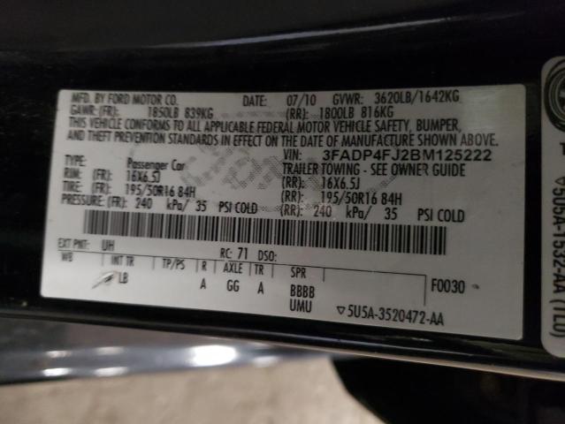 Photo 10 from auction – 2011 FORD FIESTA SES with VIN 3FADP4FJ2BM125222
