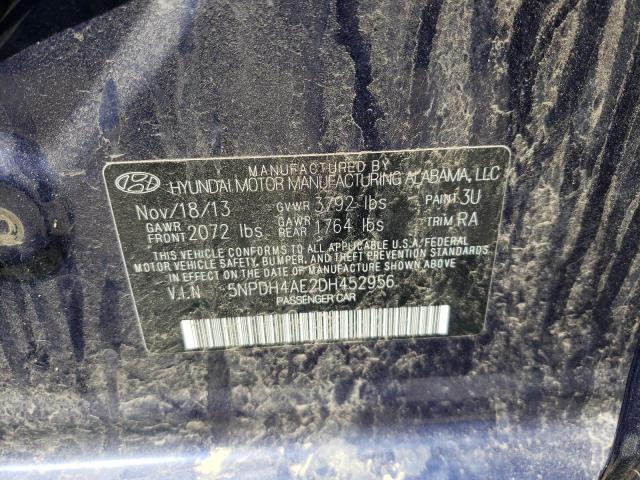 Photo 10 from auction – 2013 HYUNDAI ELANTRA GL with VIN 5NPDH4AE2DH452956