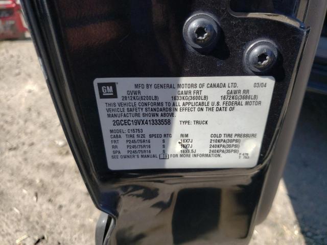 Photo 10 from auction – 2004 CHEVROLET SILVERADO with VIN 2GCEC19VX41333558