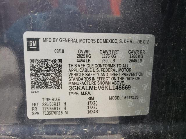 Photo 10 from auction – 2019 GMC TERRAIN SL with VIN 3GKALMEV6KL148669