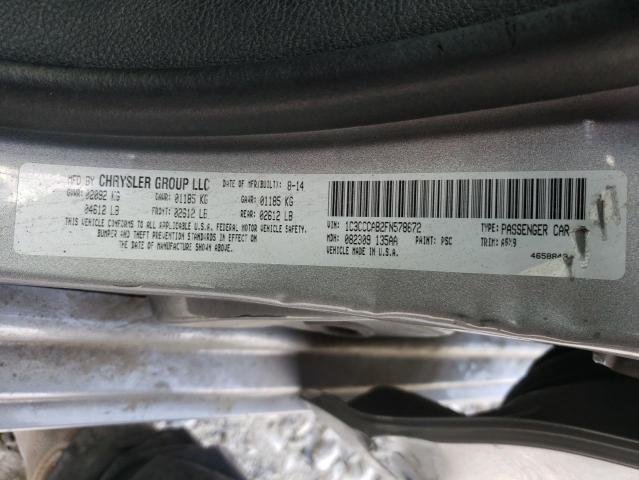 Photo 10 from auction – 2015 CHRYSLER 200 LIMITE with VIN 1C3CCCAB2FN578672