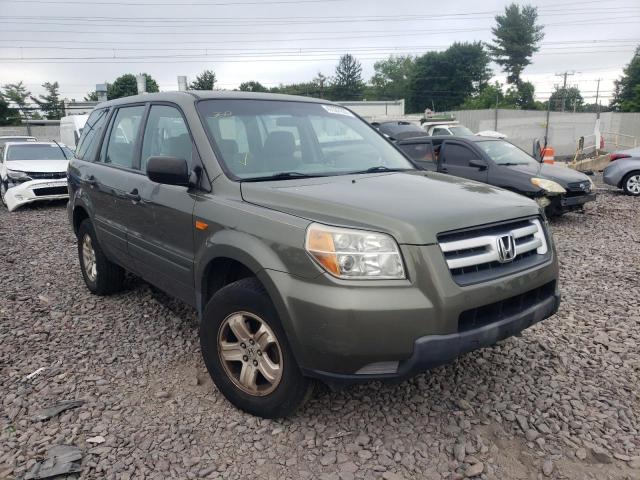 HONDA PILOT LX 2006 with VIN 5FNYF18156B005693 - Photo from auction