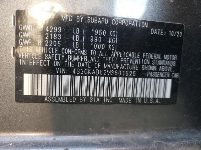 Photo 10 from auction – 2021 SUBARU IMPREZA with VIN 4S3GKAB62M3601625