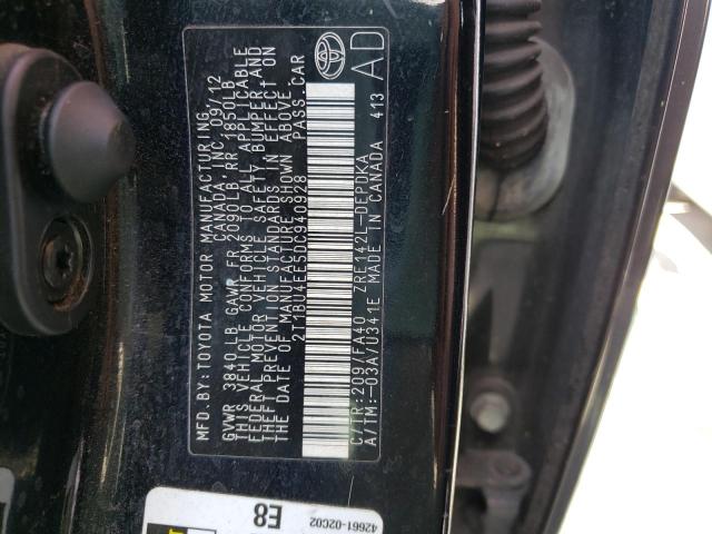 Photo 10 from auction – 2013 TOYOTA COROLLA BA with VIN 2T1BU4EE5DC940928