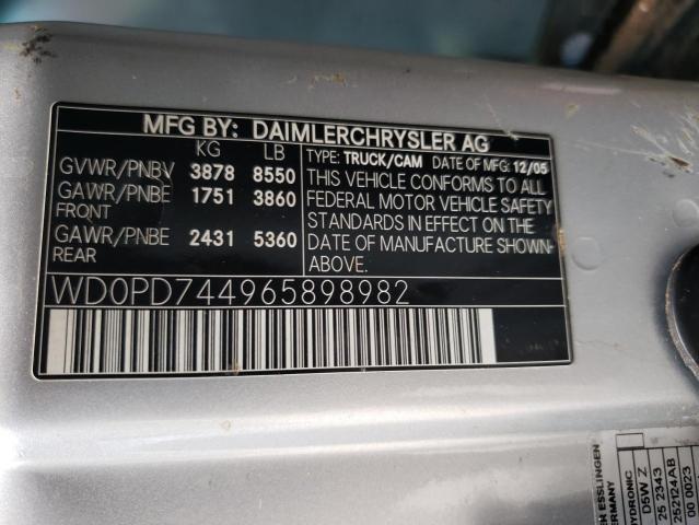 Photo 10 from auction – 2006 DODGE SPRINTER 2 with VIN WD0PD744965898982