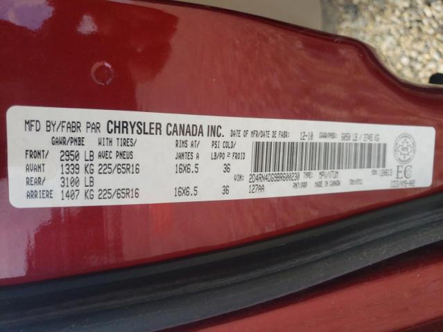 Photo 10 from auction – 2011 DODGE GRAND CARA with VIN 2D4RN4DG9BR600230