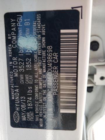 Photo 10 from auction – 2013 HYUNDAI ACCENT GLS with VIN KMHCT4AE0DU498698