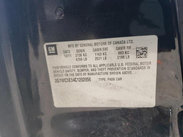 Photo 10 from auction – 2012 CHEVROLET IMPALA LTZ with VIN 2G1WC5E34C1202956