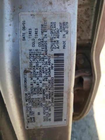 Photo 10 from auction – 2001 TOYOTA 4RUNNER LI with VIN JT3HN87R810359593