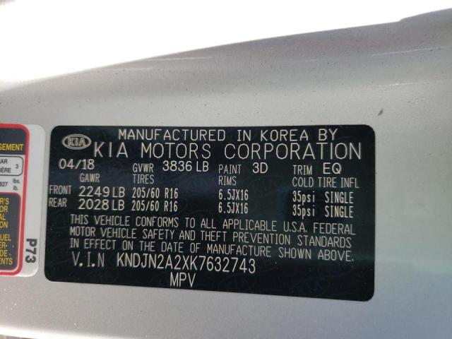 Photo 10 from auction – 2019 KIA SOUL with VIN KNDJN2A2XK7632743
