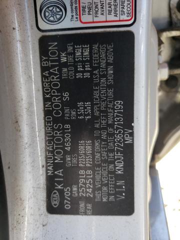 Photo 10 from auction – 2005 KIA NEW SPORTA with VIN KNDJF723657137199