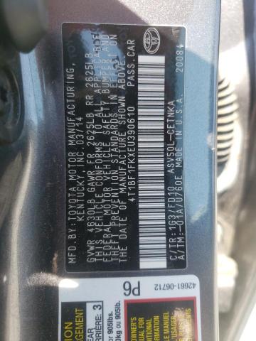 Photo 10 from auction – 2014 TOYOTA CAMRY L with VIN 4T1BF1FKXEU390610