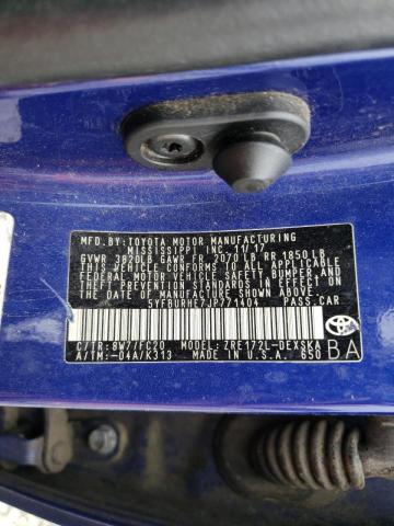 Photo 10 from auction – 2018 TOYOTA COROLLA L with VIN 5YFBURHE7JP771404