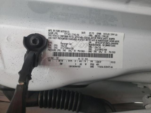 Photo 10 from auction – 2013 FORD FOCUS SE with VIN 1FADP3F29DL266568