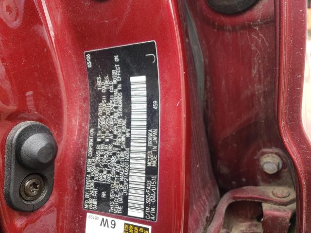 Photo 10 from auction – 2006 TOYOTA HIGHLANDER with VIN JTEDP21AX60116004