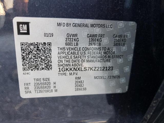Photo 10 from auction – 2019 GMC ACADIA DEN with VIN 1GKKNXLS7KZ212123