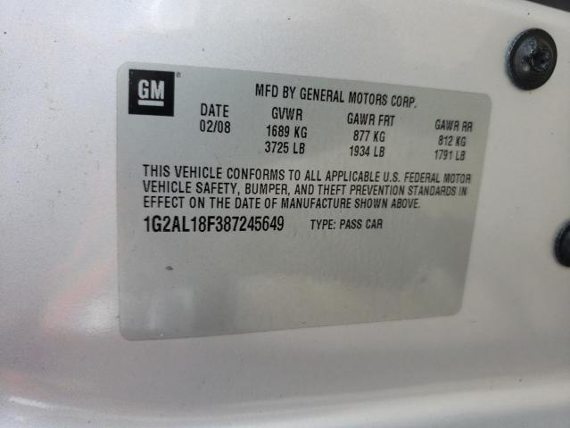 Photo 10 from auction – 2008 PONTIAC G5 with VIN 1G2AL18F387245649