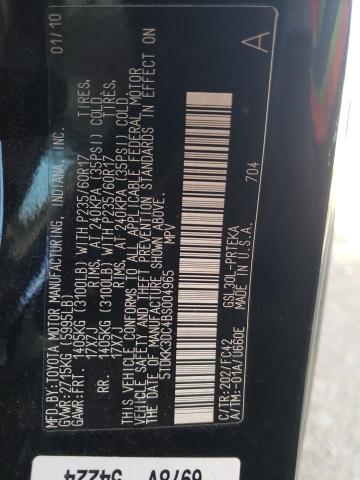 Photo 10 from auction – 2011 TOYOTA SIENNA LE with VIN 5TDKK3DC4BS004965