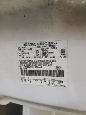 Photo 10 from auction – 2003 FORD RANGER SUP with VIN 1FTYR44V03PA30665