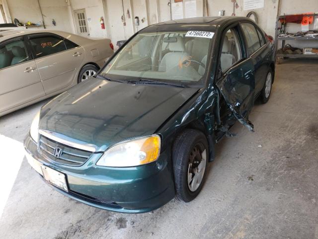 Photo 2 from auction – 2002 HONDA CIVIC EX with VIN 1HGES26752L017069