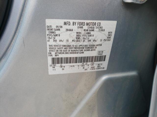 Photo 10 from auction – 2008 FORD EDGE SEL with VIN 2FMDK38C98BB41246