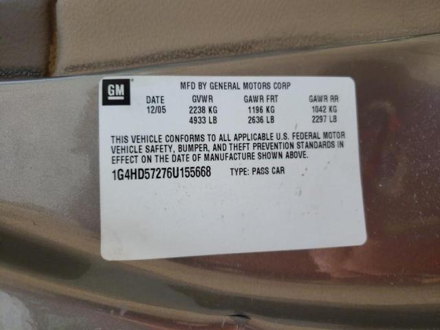 Photo 10 from auction – 2006 BUICK LUCERNE CX with VIN 1G4HD57276U155668
