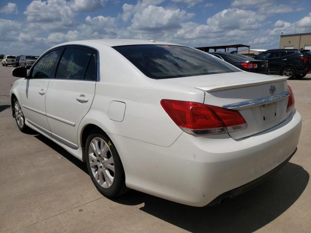 Photo 3 from auction – 2011 TOYOTA AVALON BAS with VIN 4T1BK3DB6BU380825