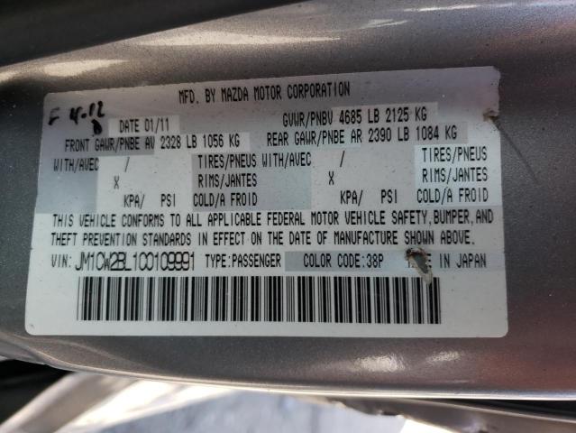 Photo 10 from auction – 2012 MAZDA 5 with VIN JM1CW2BL1C0109991