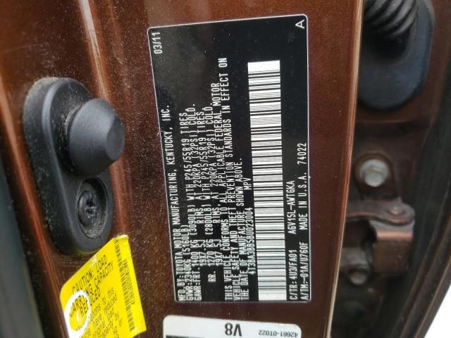 Photo 10 from auction – 2011 TOYOTA VENZA with VIN 4T3BA3BB5BU023004