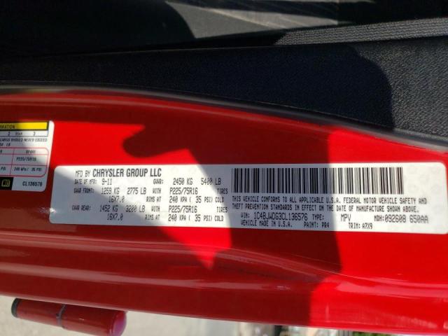 Photo 10 from auction – 2012 JEEP WRANGLER U with VIN 1C4BJWDG3CL136576