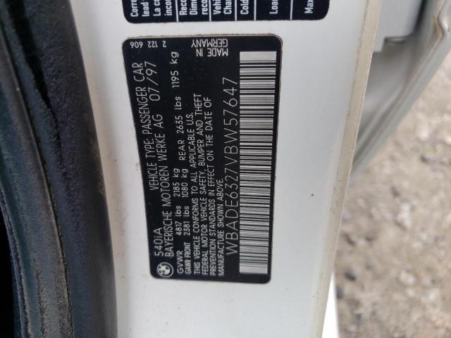 Photo 10 from auction – 1997 BMW 540 I AUTO with VIN WBADE6327VBW57647