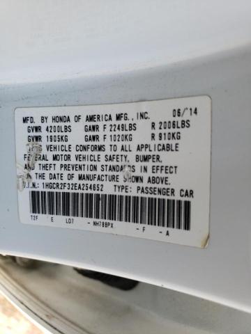 Photo 10 from auction – 2014 HONDA ACCORD LX with VIN 1HGCR2F32EA254652