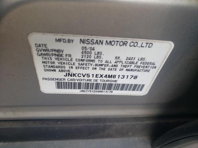 Photo 10 from auction – 2004 INFINITI G35 with VIN JNKCV51EX4M613178