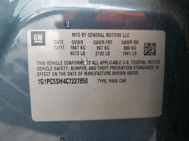 Photo 10 from auction – 2012 CHEVROLET CRUZE LS with VIN 1G1PC5SH4C7227850