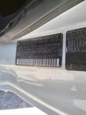 Photo 10 from auction – 2001 BMW 3 SERIES with VIN WBABN53421JU34774