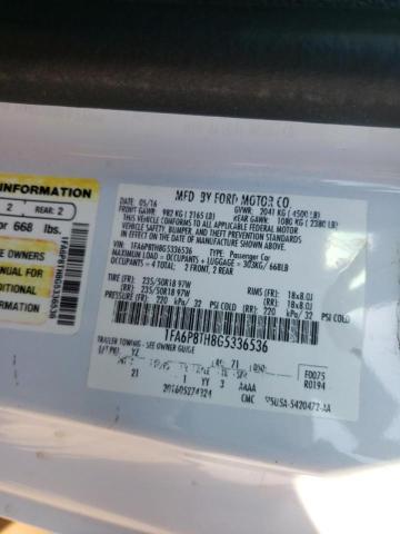 Photo 10 from auction – 2016 FORD MUSTANG with VIN 1FA6P8TH8G5336536
