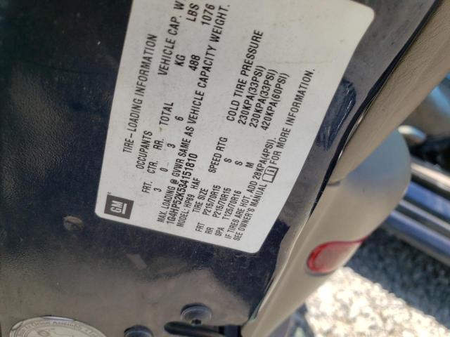 Photo 10 from auction – 2003 BUICK LESABRE CU with VIN 1G4HP52K534151810