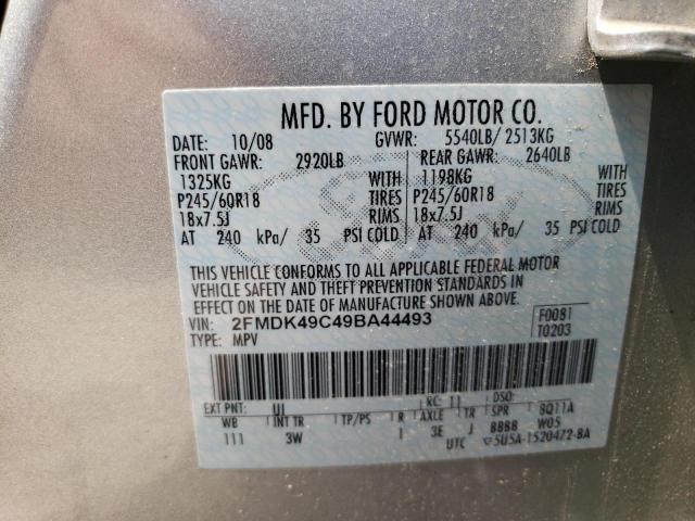 Photo 10 from auction – 2009 FORD EDGE LIMIT with VIN 2FMDK49C49BA44493