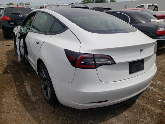 Photo 3 from auction – 2021 TESLA MODEL 3 with VIN 5YJ3E1EA8MF087501