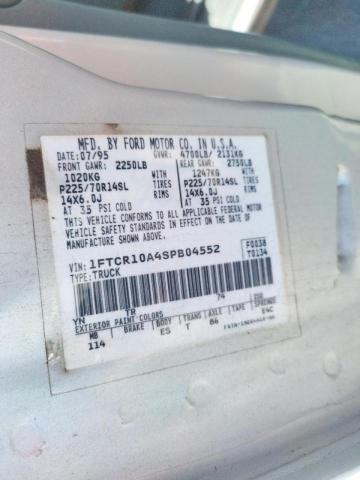 Photo 10 from auction – 1995 FORD RANGER with VIN 1FTCR10A4SPB04552