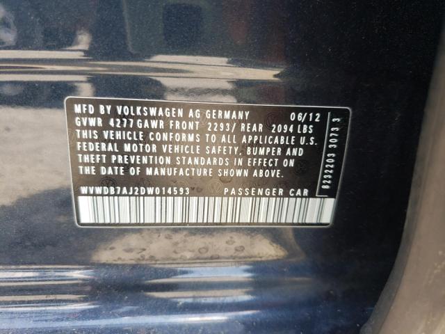 Photo 10 from auction – 2013 VOLKSWAGEN GOLF with VIN WVWDB7AJ2DW014593