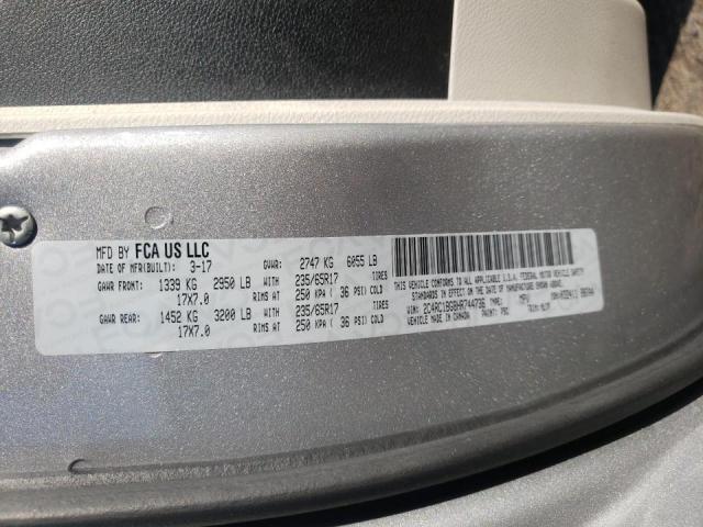 Photo 10 from auction – 2017 CHRYSLER PACIFICA T with VIN 2C4RC1BG8HR744736
