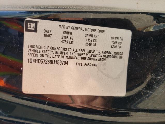 Photo 10 from auction – 2008 BUICK LUCERNE CX with VIN 1G4HD57258U150794