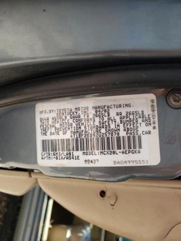 Photo 10 from auction – 2002 TOYOTA AVALON XL with VIN 4T1BF28B92U257870